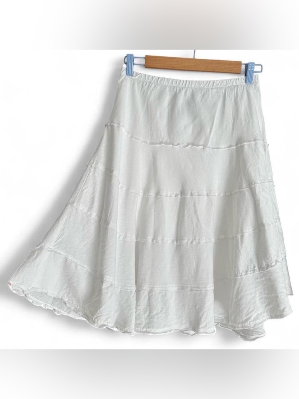 White Linen Skirt Size Medium